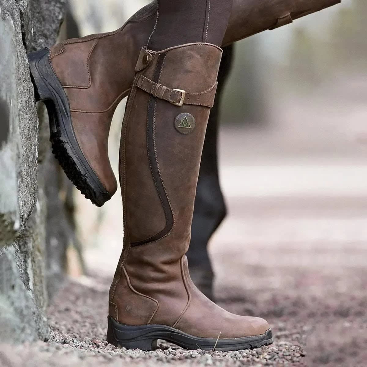 Darcy Waterproof Leather Riding Boots