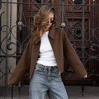 Indira Wool Blend Cropped Jacket