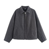 Indira Wool Blend Cropped Jacket