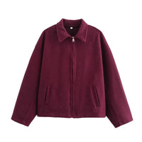 Indira Wool Blend Cropped Jacket