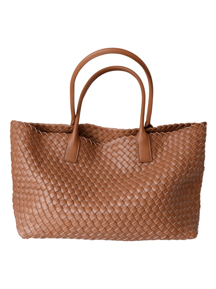 Nola Woven Leather Tote Bag