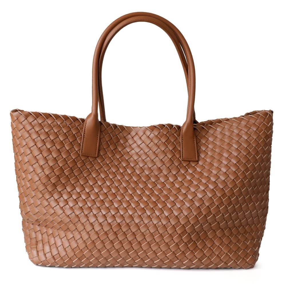Nola Woven Leather Tote Bag