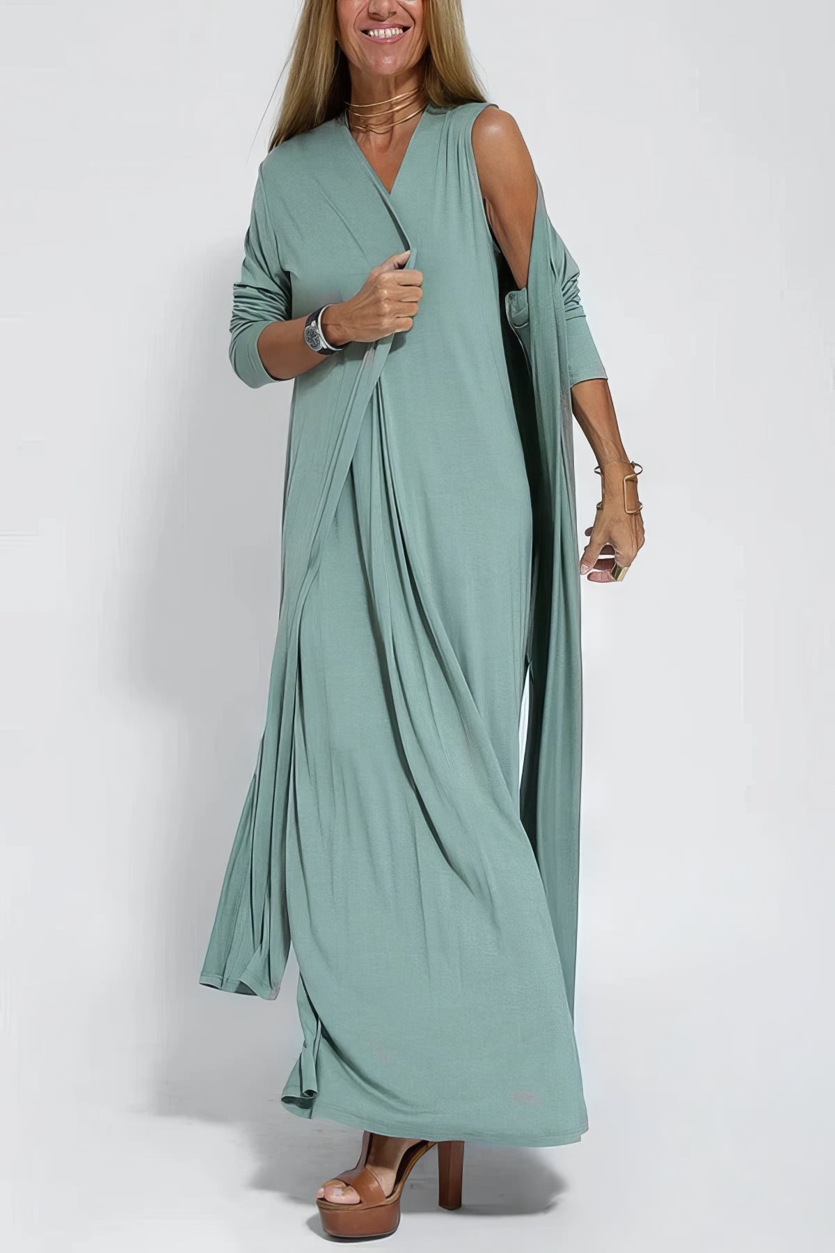 Elsie Maxi Floral Flowing Dress
