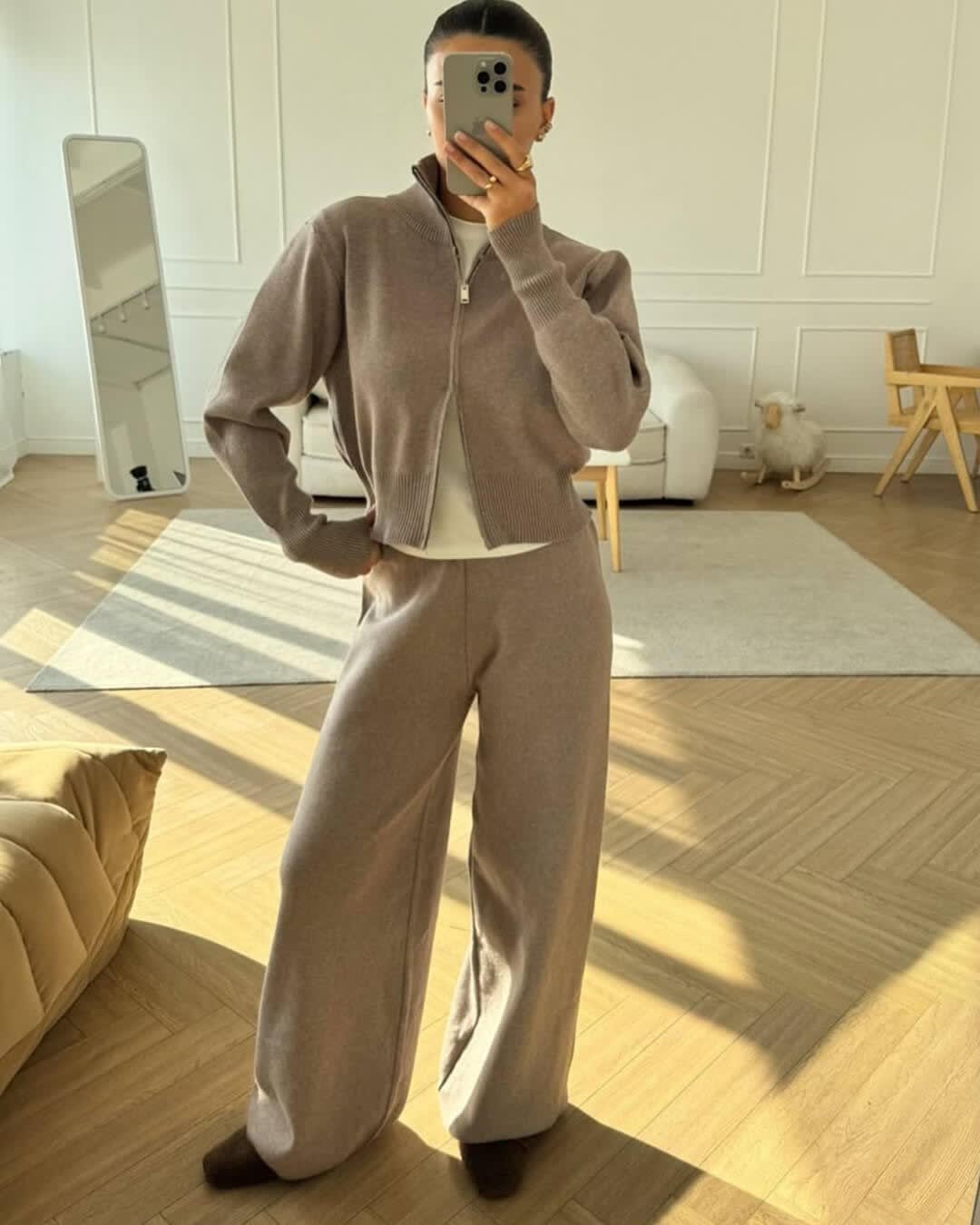 Kendra Knit Wide Leg Two Piece Set