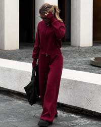 Kendra Knit Wide Leg Two Piece Set